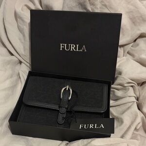 Furla Black wallet NWT